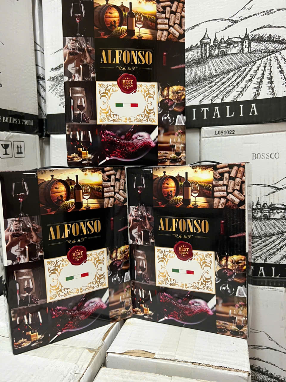Rượu Vang Ngọt Alfonso Semi Dolce 3L